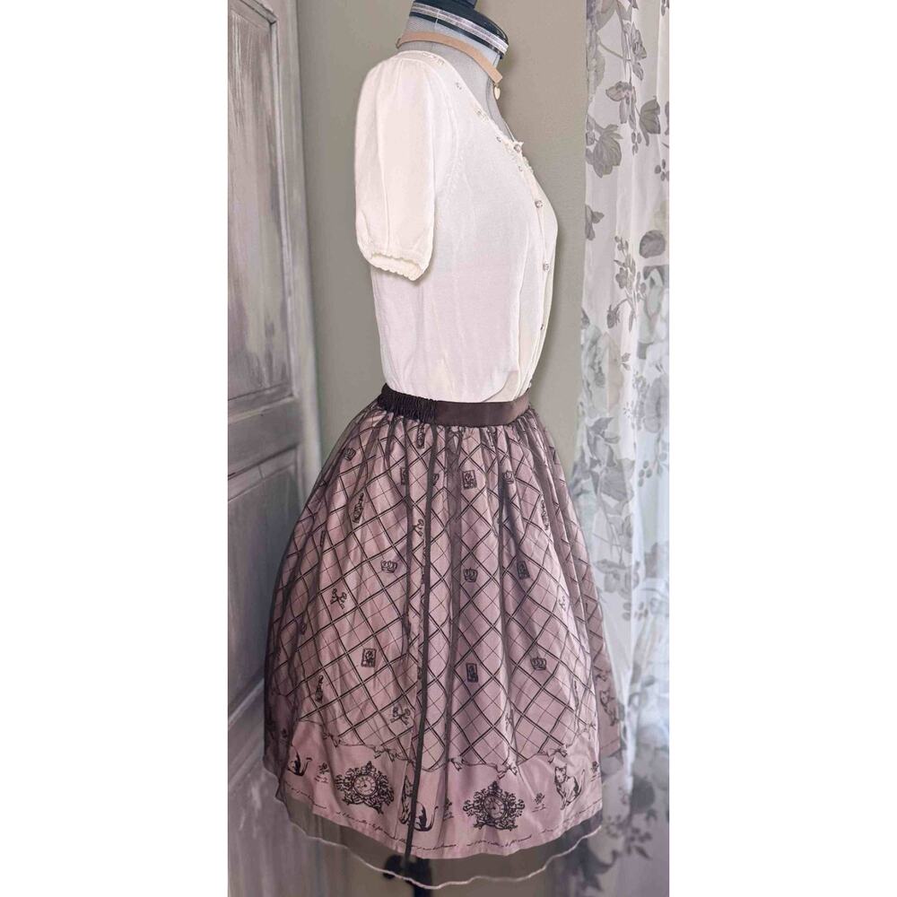Axes Femme Poetique Tulle Kitty Cat Skirt Feroux Bijoux Cardigan Blouse Himekaji - Picture 6 of 16